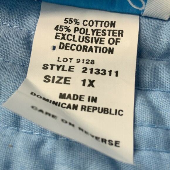 Leisure Life Vintage House Dress Womens Size 1X Short Sleeve Button Down Pockets - Picture 8 of 8